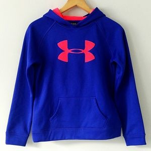 Under Armour youth hoodie blue and neon